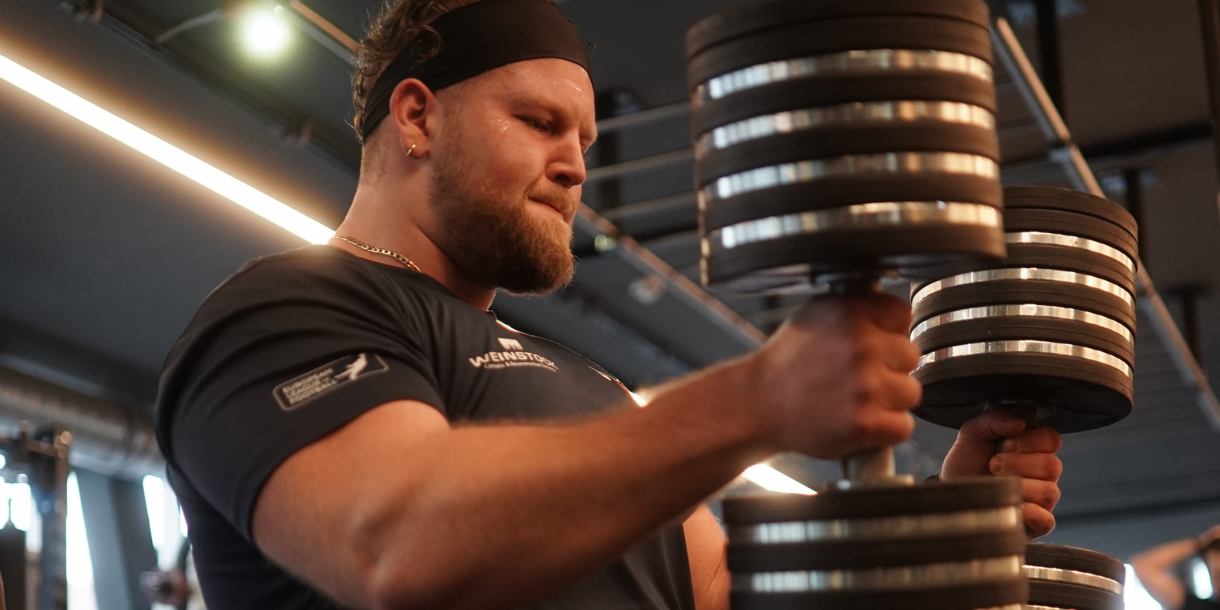 Athlet beim Krafttraining